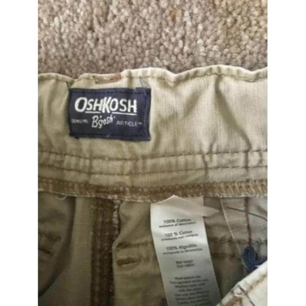 Oshkosh B'gosh Boys Khaki Brown Cargo Shorts Casual Wear Size 5